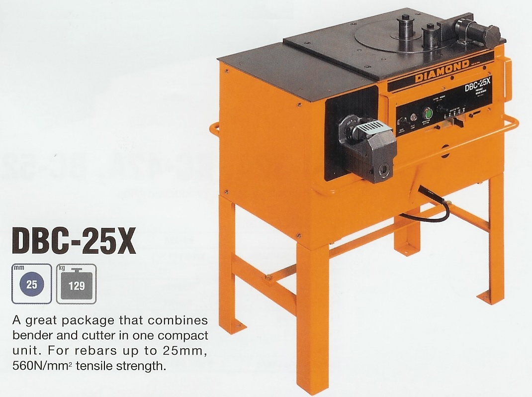 DIAMOND DBC-25X Portable Rebar Cutters and Benders